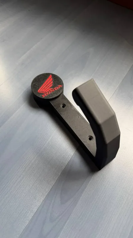 Soporte personalizable para casco de moto