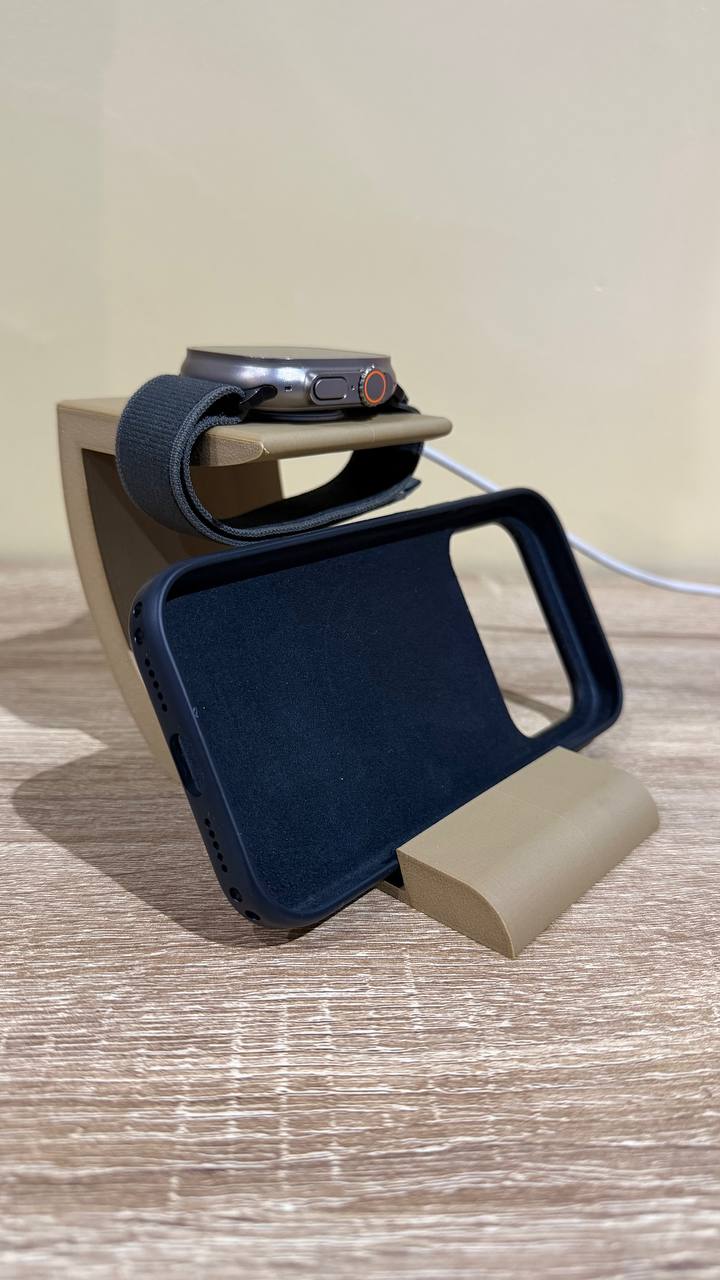 Soporte 3 en 1 móvil + smartwatch